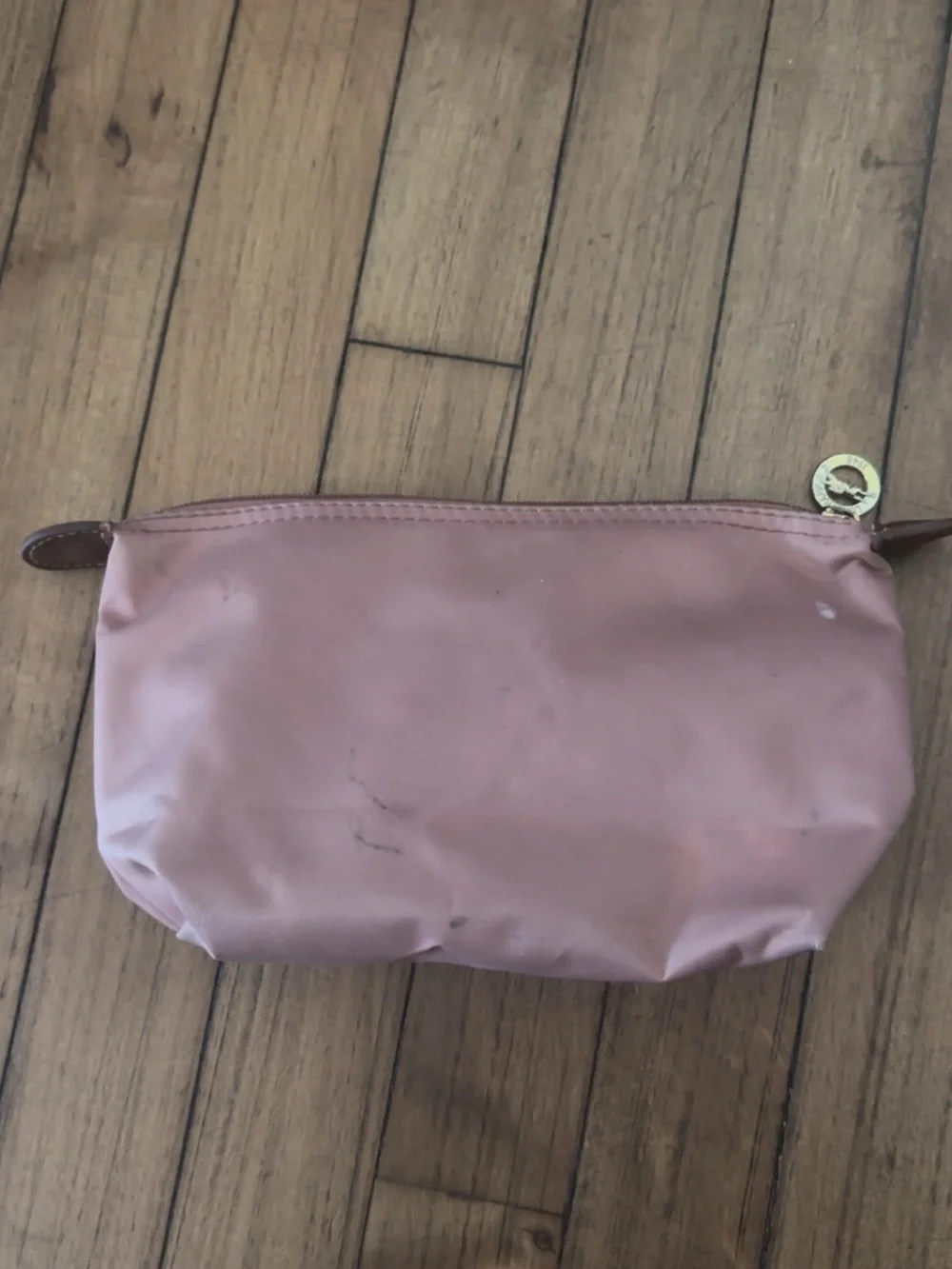 Longchamp Pink Pouch Cosmetic Bag - Small Travel Organizer